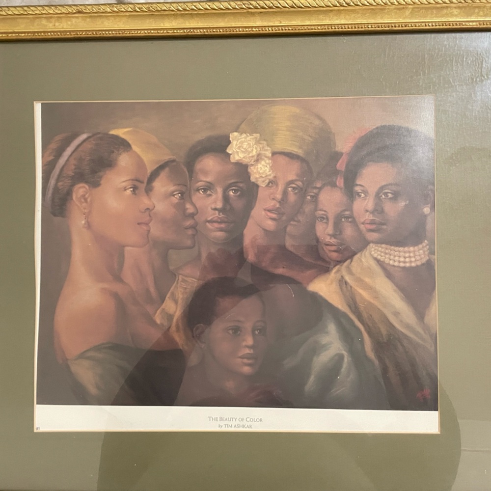 Tim Ashkar The Beauty of Color Framed Art Print with Diverse Faces 22X17.5